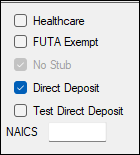 Additional payroll options
